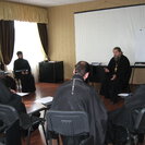 Оренбург. Май 2009. Священники - участники семинара и ведущий семинара о.Андрей Лоргус.
